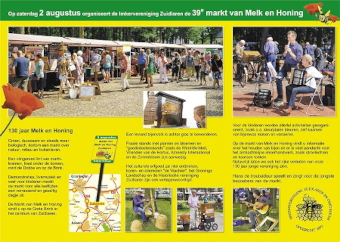 Promotiemateriaal van de Markt van Melk en Honing - binnenzijde van de flyer