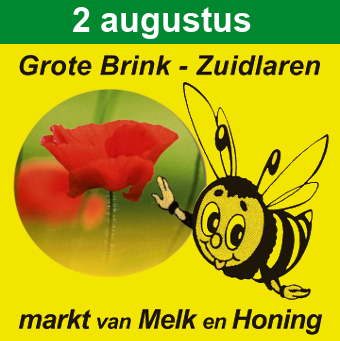 Marktbord langs de weg