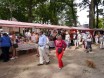 Marktkramen in cirkels op de Brink
