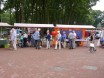 Marktkramen in cirkels op de Brink