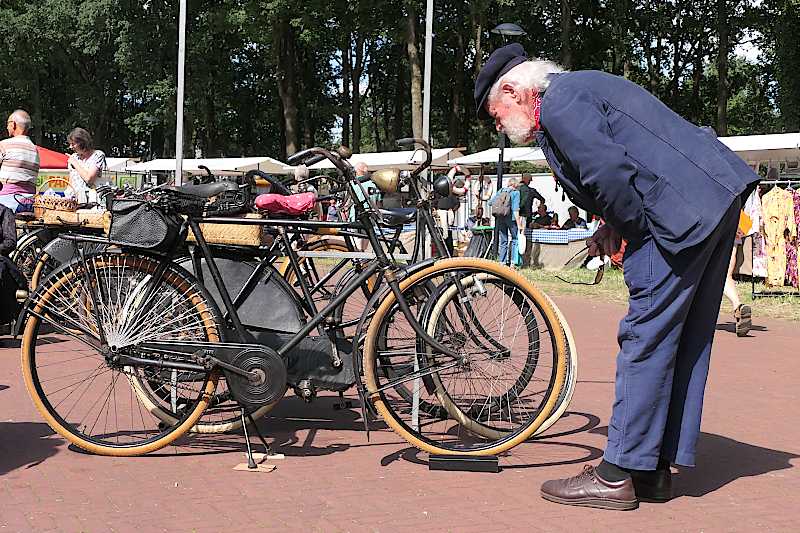 Historische fietsen van de Historische Fietsgroep 'Noord'